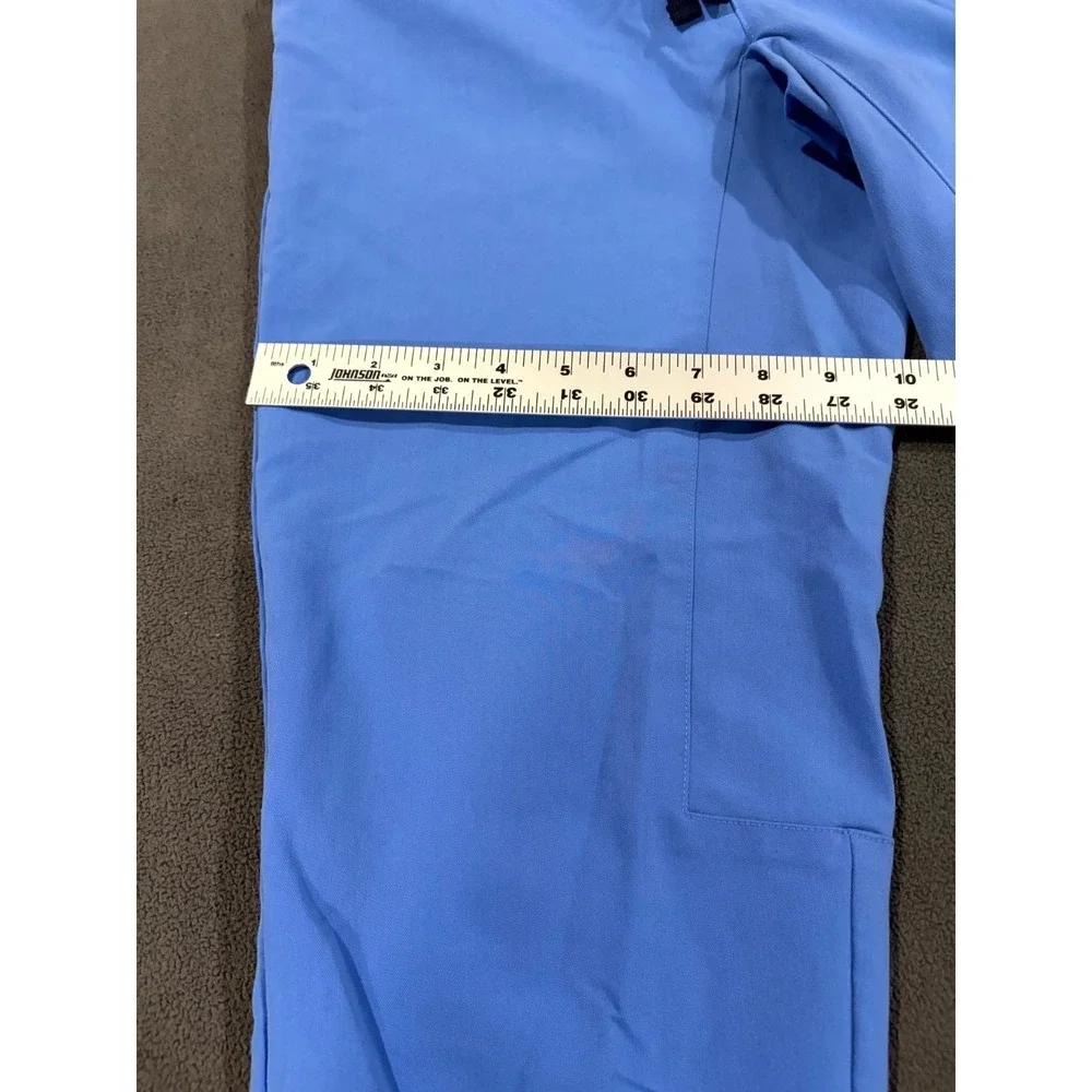 FIGS Tansen Jogger Scrub Pants Mens XS/S Blue Drawstring Waist Tapered Leg Work
